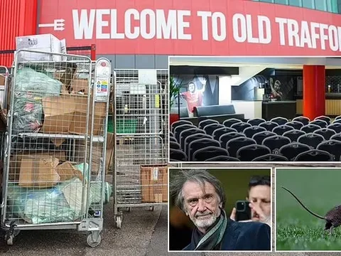 Phân chuột xuất hiện ở phòng hạng sang, Old Trafford lại bị chấm 2 sao