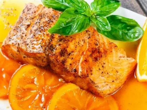 Cách làm cá hồi sốt cam