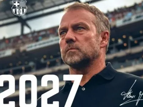CHÍNH THỨC! Barca "trói chân" Hansi Flick đến 2027