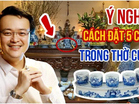 Thắp hương nên đặt 3, 5 hay 7 chén nước mới Hút Lộc: Tưởng đơn giản 10 nhà 9 nhà sai hết, mất lộc