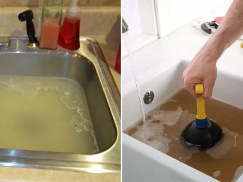 Đổ thứ này vào bồn rửa bát, mỡ đóng trong đường ống tan sạch, vừa thông tắc vừa khử mùi hôi