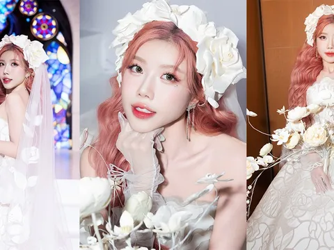 Trang Pháp catwalk đầy tự tin, làm vedette cho show áo cưới của