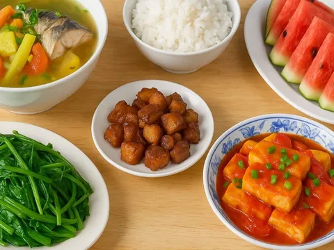 Gợi ý mâm cơm ngày hè mát lành, đủ món chỉ dưới 200 nghìn cho cả nhà 4 người