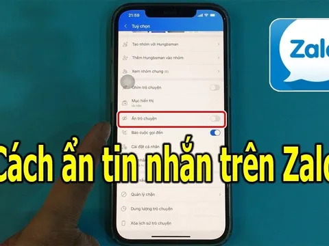 Zalo có nút bấm: Ẩn hết tin nhắn bí mật, chẳng lo bị lộ thông tin