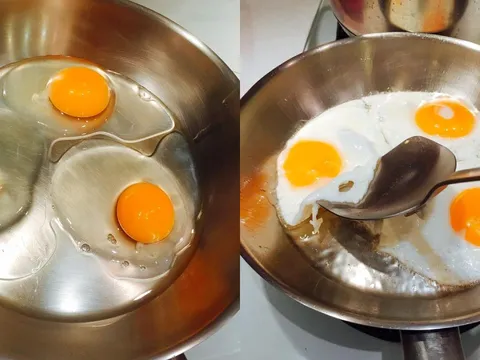Chảo không có lớp chống dính, làm cách này tha hồ chiên rán không bị sát chảo