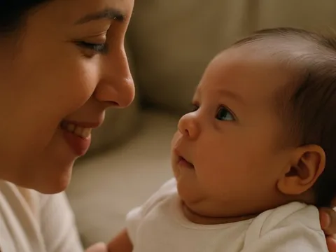 3 hành động nhỏ xíu của trẻ sơ sinh khiến mẹ “tan chảy”: Con đang nói con yêu mẹ đấy