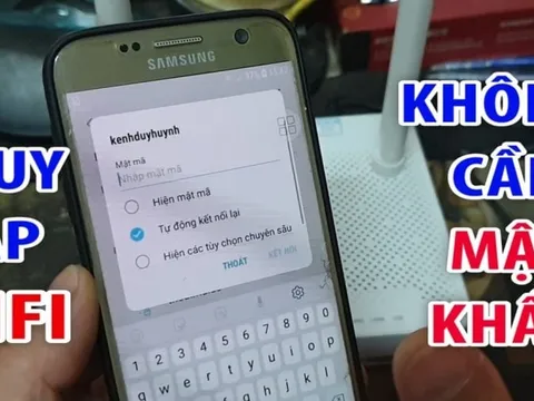 Ấn nút này trên điện thoại: Ngồi đâu cũng vào wifi thỏa mái, không cần hỏi mật khẩu