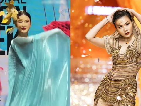 Nàng Mơ múa trên sàn catwalk bất ngờ được so sánh với "chị đại làng mẫu" Thanh Hằng?