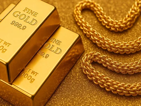 Bảng giá vàng 9999 24K 18K SJC DOJI PNJ hôm nay 21/6/2025