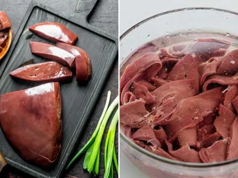 Rửa gan lợn với loại nước này, khử sạch độc tố và mùi tanh
