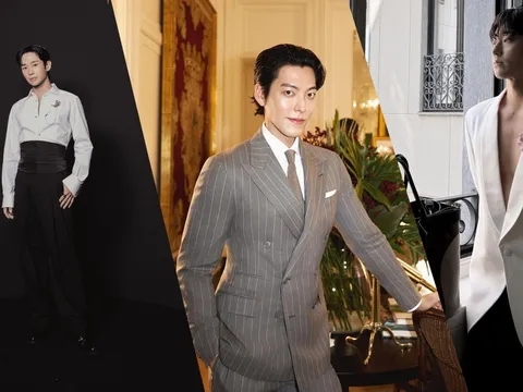 Kim Woo Bin, Jung Hae In chuẩn phong cách quý ông tại Tuần lễ thời trang nam Milan Xuân-Hè 2026