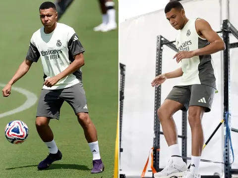 Mbappe xuất hiện sau khi ra viện, thể hình khiến CĐV Real lo lắng