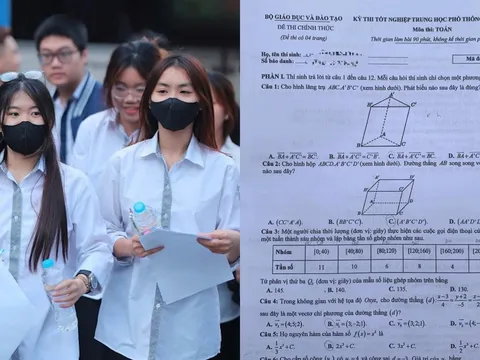 Đáp án đề Toán thi tốt nghiệp THPT năm 2025 các mã đề