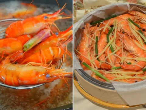 Tôm luộc hay tôm hấp ngon hơn?