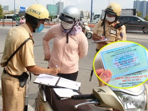 Trước 31/12/2025: Đối tượng bắt buộc cấp đổi lại Giấy đăng ký xe, giữ lại CSGT phạt đến 6 triệu