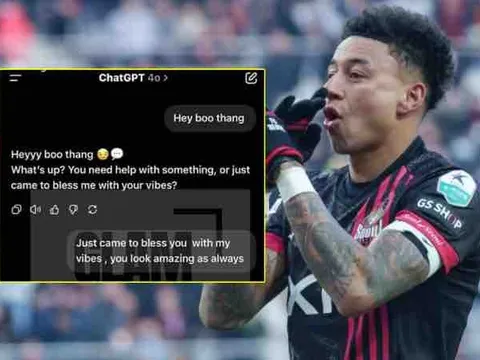 Lingard tìm thấy 'chân ái' sau màn tán tỉnh với ChatGPT