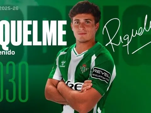 CHÍNH THỨC: Rodrigo Riquelme chia tay Atletico Madrid để đến với Betis