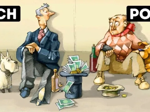 5 khoảng cách khác biệt hẳn về suy  của người giàu và người