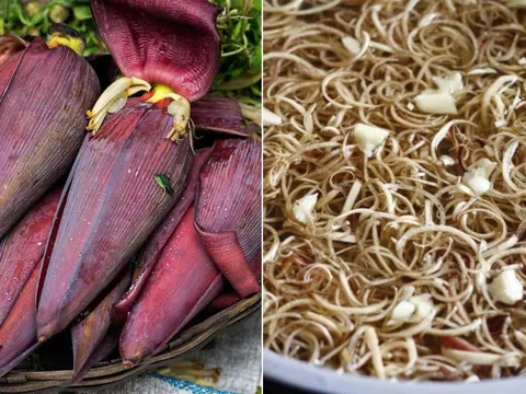 Hoa chuối thái ra ngâm trong nước pha loại gia vị này, để lâu vẫn trắng giòn, không bị thâm đen