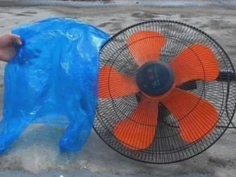 Mẹo vệ sinh quạt sạch bóng chỉ với 1 túi nilon – không cần tháo khung, ai cũng làm được