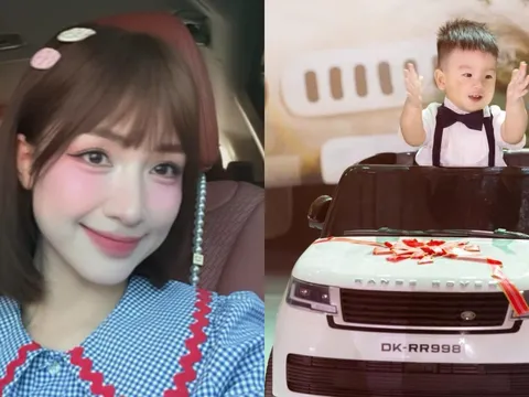 Hoà Minzy ghi điểm tinh tế khi xuất hiện tại tiệc sinh nhật con trai Quang Hải