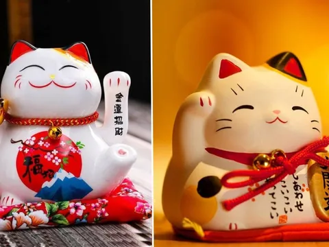 Mèo Thần Tài vẫy tay trái và tay phải có ý nghĩa khác nhau: Đặt sai bảo sao tài lộc không vào nhà