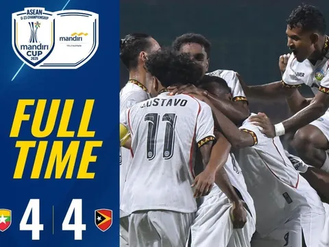U23 Timor Leste gây choáng cho Malaysia trong trận cầu 8 bàn thắng