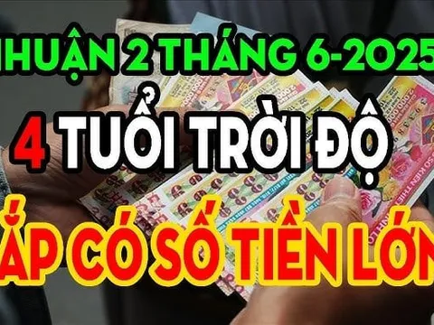 Hiếm có: Đúng tháng 6 nhuận 4 con giáp Thuận Nước Đẩy Lên, giàu sang đỉnh nóc
