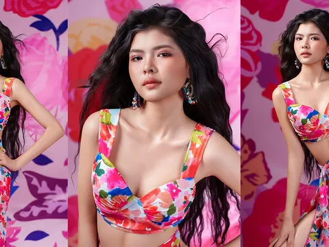 Mẫu nhí lọt mắt xanh Xuân Lan bùng nổ “visual” trong bộ ảnh phong cách Tropical