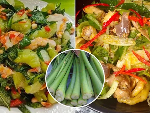 Mẹo làm nộm dọc mùng giòn mát, lạ miệng, ăn không bị ngứa
