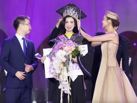 Sinh viên trường y đăng quang Hoa khôi Sinh viên Việt Nam 2024, netizen trầm trồ trước vương miện độc lạ