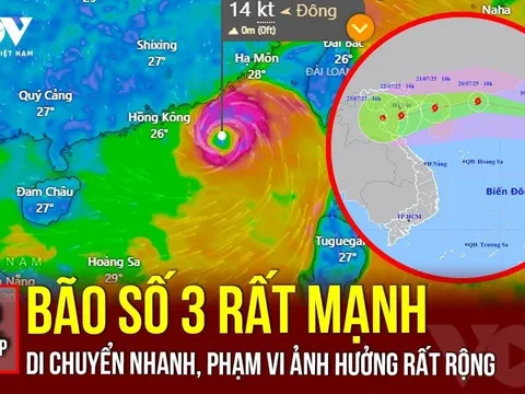 Tin khẩn: Bão số 3 Wipha đạt cường độ cực đại, đi nhanh vào vùng biển Quảng Ninh – Ninh Bình