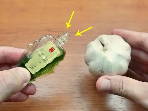 Trộn tỏi với dầu gió, tưởng lãng phí hóa ra có công dụng không ngờ