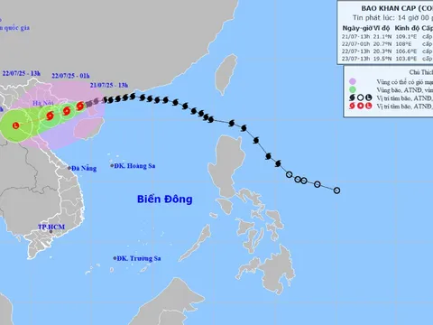 Cập nhật về bão số 3 - bão Wipha: Cảnh báo khu vực có nguy cơ mưa rất lớn do ảnh hưởng của bão