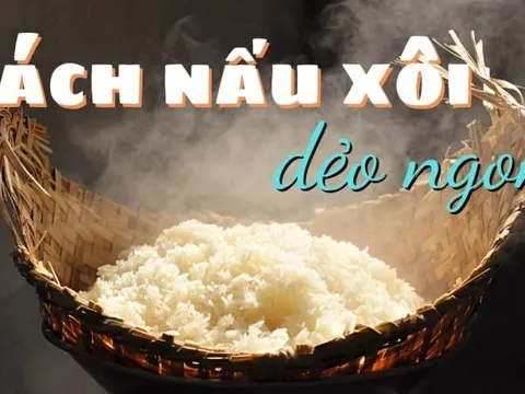 Mẹo nấu xôi ngon, dẻo, bóng hạt, để cả ngày không cứng, khỏi cần mua ngoài hàng