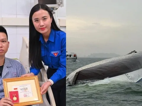 Vụ lật tàu Vịnh Hạ Long: Trao Huy hiệu Tuổi trẻ cho 1 nạn nhân cứu 4 người, cập nhật người còn mất tích