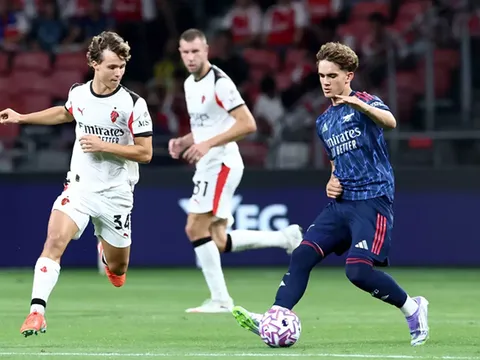 Màn trình diễn của sao mai Arsenal trước Milan khiến các CĐV trầm trồ