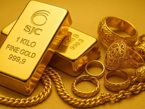 Bảng giá vàng 9999 24K 18K SJC DOJI PNJ hôm nay 25/7/2025