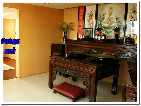 Phòng ngủ bố trí cạnh phòng thờ có phạm phong thủy không?