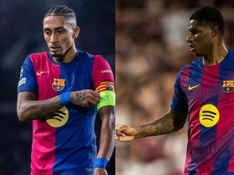 Raphinha không ngại cạnh tranh với Rashford tại Barca