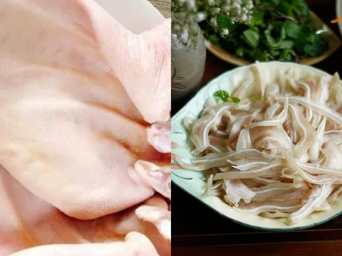 Tai heo luộc muốn trắng giòn đẹp mắt, nhất định phải ngâm vào nước này trước khi thái
