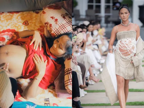 H'Hen Niê mang thai tháng cuối vẫn đi giày cao gót khiến dân mạng lo sốt vó