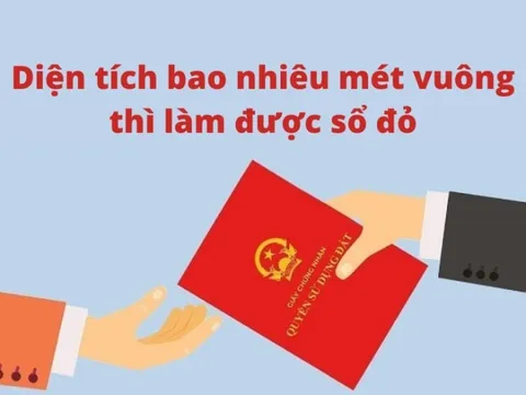 Năm 2025, diện tích tối thiểu để được cấp sổ đỏ là bao nhiêu?