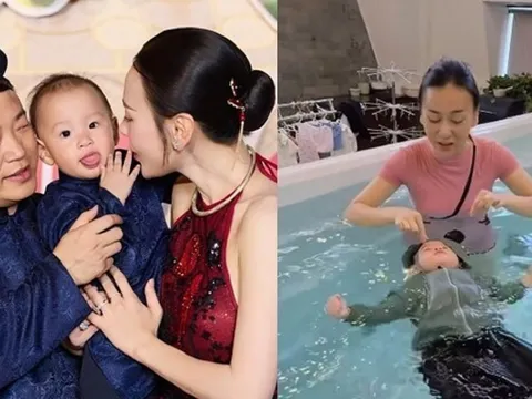 Phương Oanh đáp trả khi bị nhận xét chuyện cho quý tử tập bơi, mẹ chồng nói một câu làm rõ mối quan hệ
