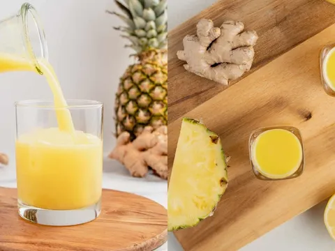 Buổi sáng uống 1 ly nước ép gừng dứa, cơ thể nhận ít nhất 5 lợi ích tuyệt vời