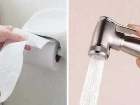 Vòi xịt hay giấy vệ sinh: lựa chọn nào mới đúng? 90% người dùng sai lầm
