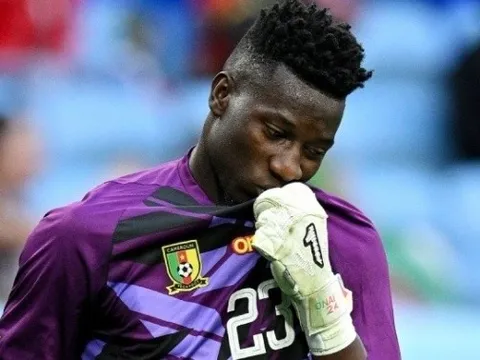 Phản ứng của Onana sau khi bị loại ở trận MU thua Arsenal