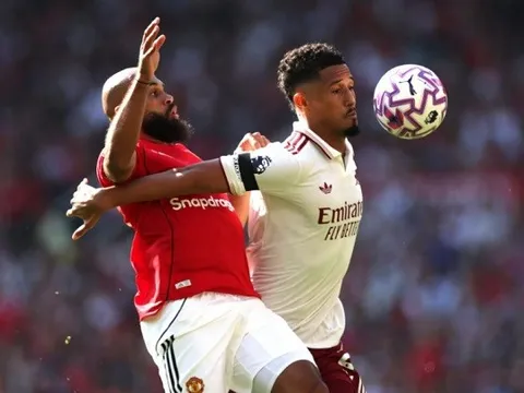 Saliba chứng minh giá trị trong ngày Arsenal giữ sạch lưới