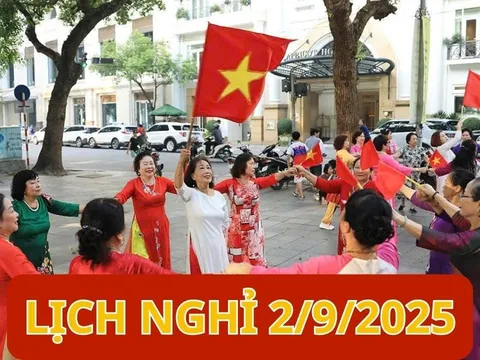 Thay đổi lịch nghỉ lễ Quốc khánh 2/9/2025: Ngày lao động có còn được nghỉ 4 ngày?