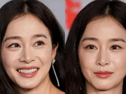 Kim Tae Hee chấp nhận lão hóa, làn da U50 ra sao dưới ống kính truyền thông?